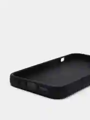 Черный силиконовый чехол iPhone 13 / 13 Pro / 13 Pro Max, противоударный, с магнитом и кольцом