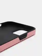 Розовый силиконовый чехол iPhone 13 / 13 Pro / 13 Pro Max, противоударный, с магнитом и кольцом