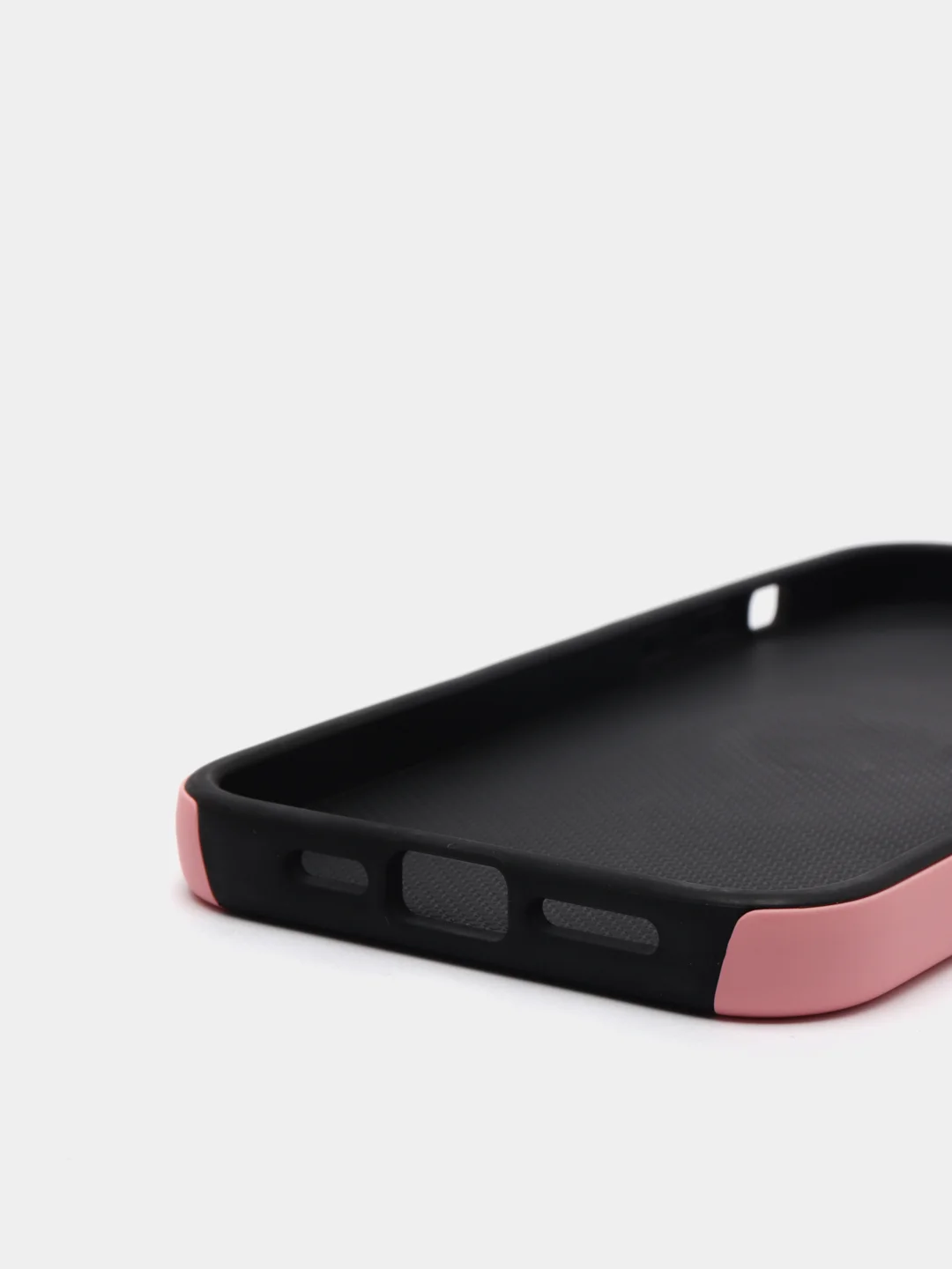 Розовый силиконовый чехол iPhone 13 / 13 Pro / 13 Pro Max, противоударный, с магнитом и кольцом