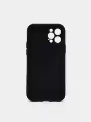 Темно-синий силиконовый чехол iPhone 12 Pro, противоударный с магнитом и кольцом