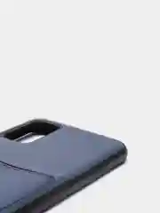 Синий чехол из эко кожи с карманом для карт на Samsung S20 S20 Plus S20 Ultra