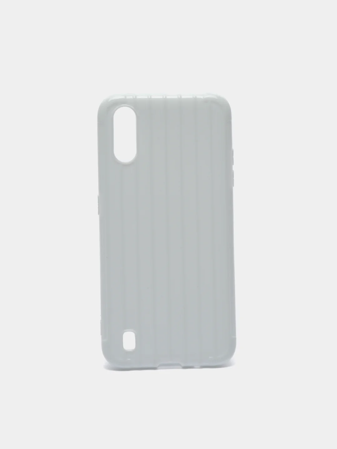 Белый чехол для Samsung A12 / A50/30S / A51 / A52 / A30/A20 / A31 / A32 / A01 / A02 ребристый