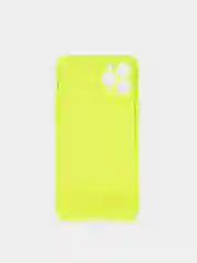 Желтый чехол силиконовый, прозрачный " Неон" для Айфон  iPhone  11 / 11 Pro / 11 Pro Max / 12
