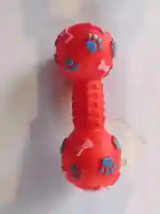 Красный игрушка для собак "Косточка", с пищалкой
