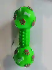 Зеленый игрушка для собак "Косточка", с пищалкой
