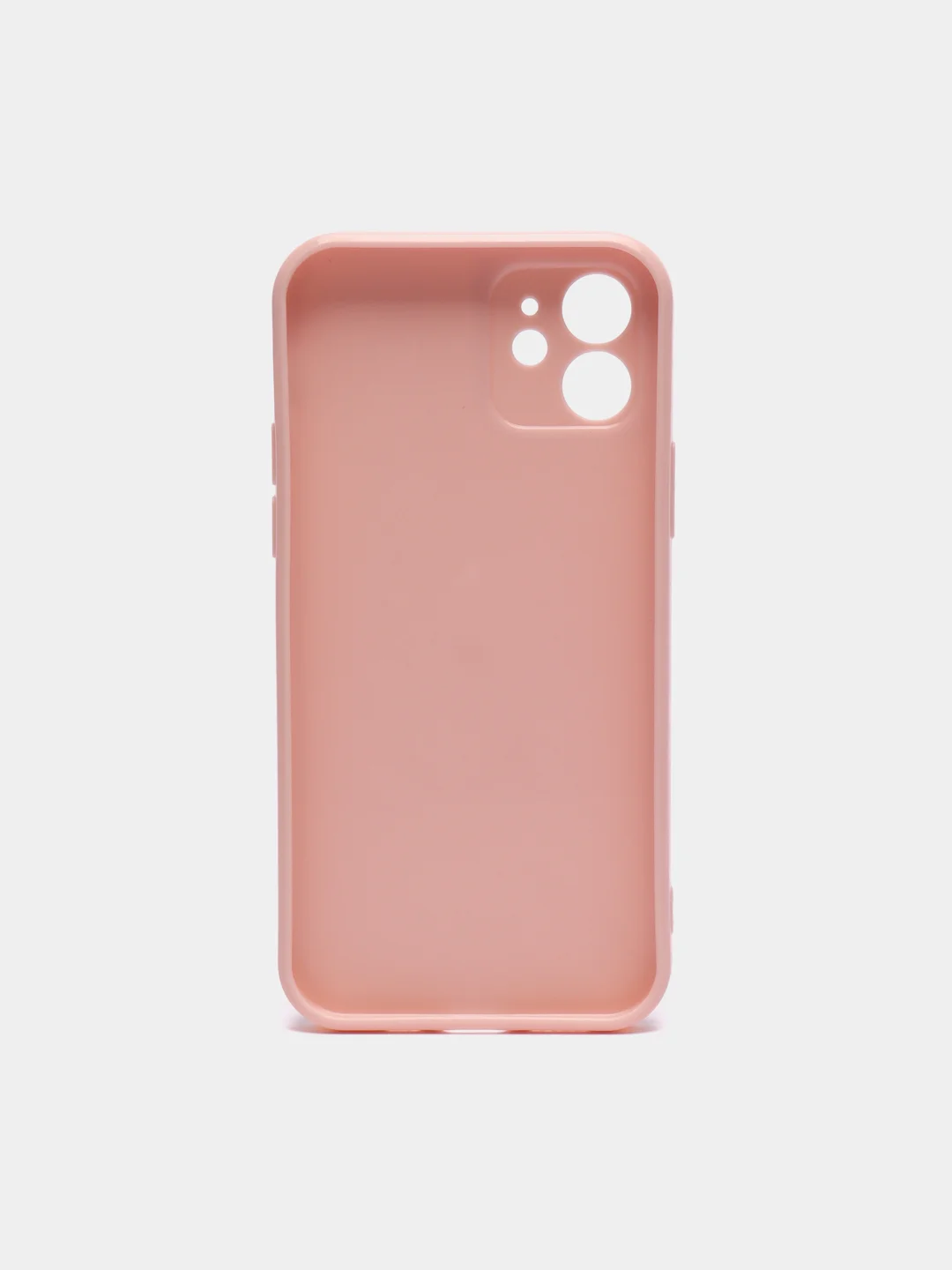 Розовый силиконовый глянцевый чехол для iPhone 12, 12 Pro, 12 mini, 11, 11 Pro, XR