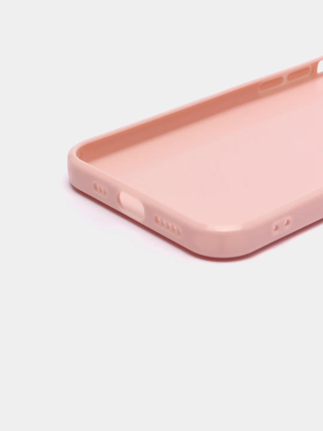 Розовый силиконовый глянцевый чехол для iPhone 12, 12 Pro, 12 mini, 11, 11 Pro, XR