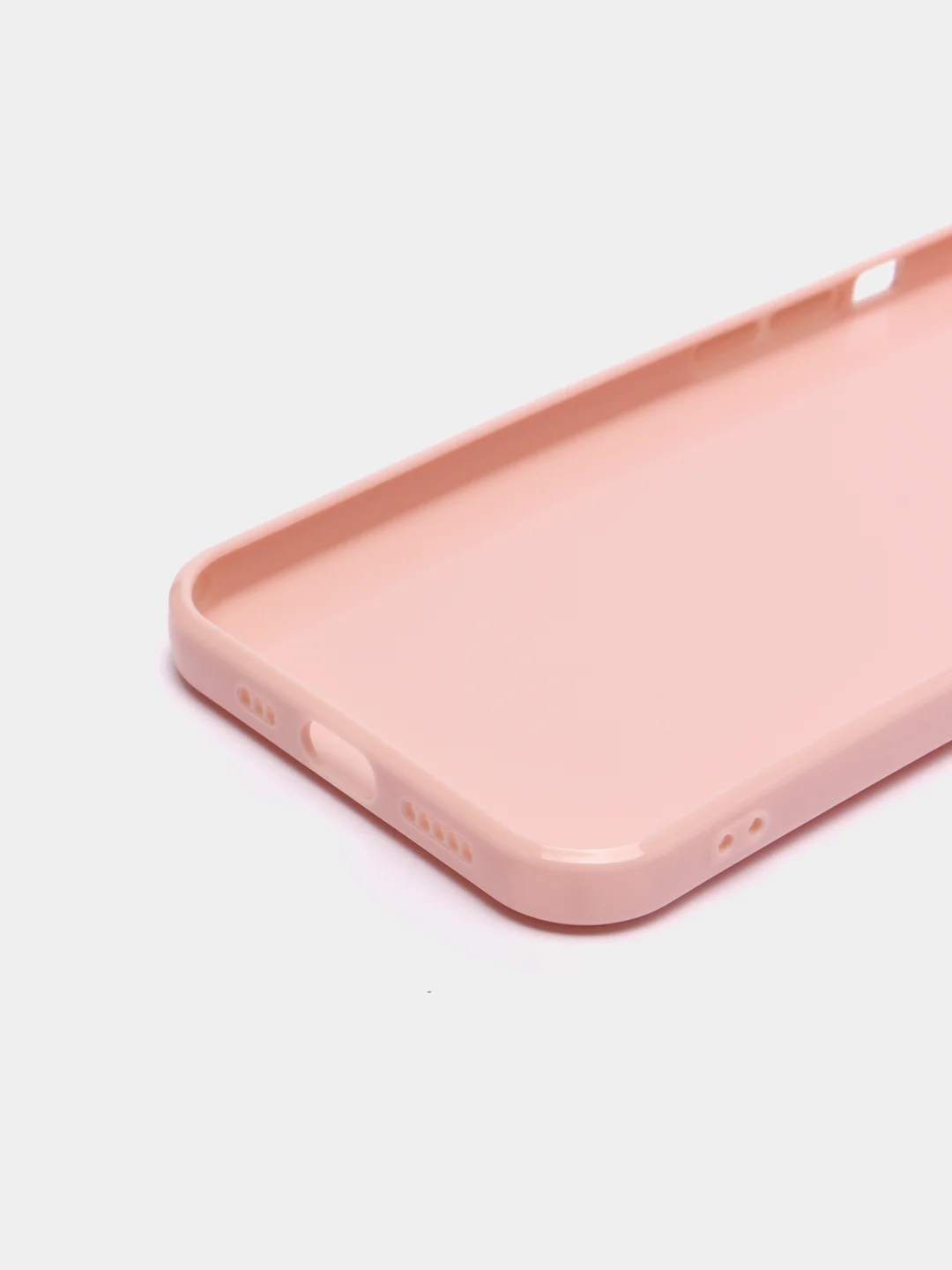 Розовый силиконовый глянцевый чехол для iPhone 12, 12 Pro, 12 mini, 11, 11 Pro, XR