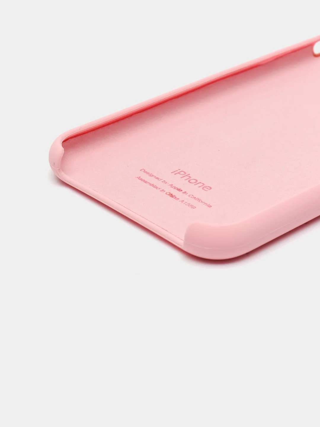 Розовый чехол Silicone Case для iPhone X/XS