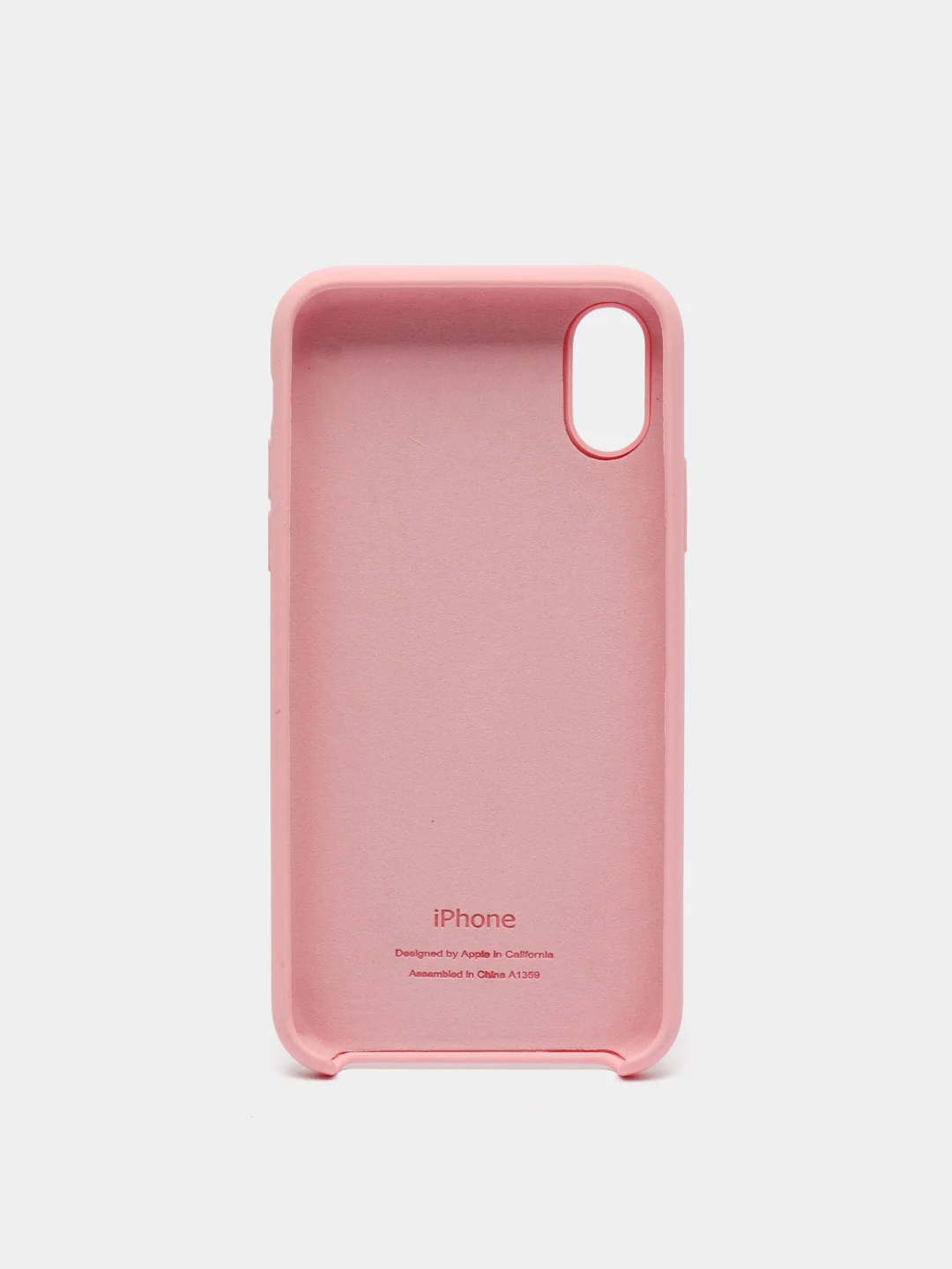 Розовый чехол Silicone Case для iPhone X/XS