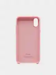 Розовый чехол Silicone Case для iPhone X/XS
