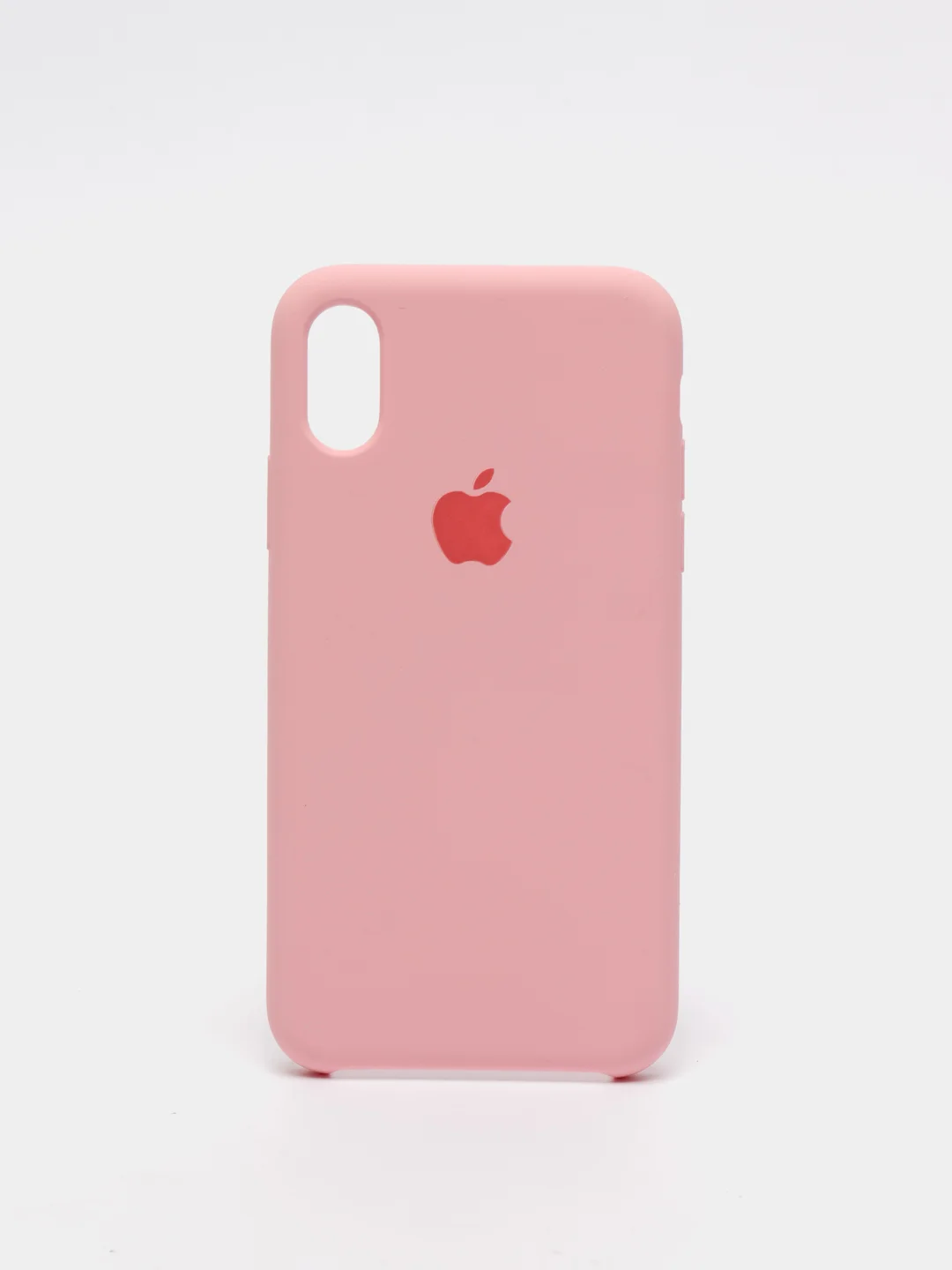 Розовый чехол Silicone Case для iPhone X/XS