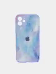 Лавандовый чехол для iPhone 11 / 12 / 13 Pro Max, Айфон, с закаленным стеклом на задней панели