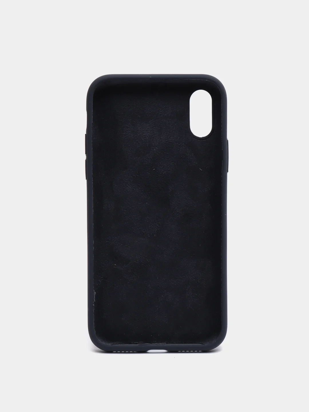 Темно-синий чехол на iPhone X, XS, XR, 7, 8, se, 12, 12 Pro, Mini, Max silicone case, закрытый низ, бархат внутри