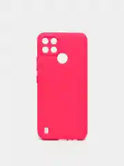 Фуксия чехол Silicone Cover для REALME C21Y, силиконовый