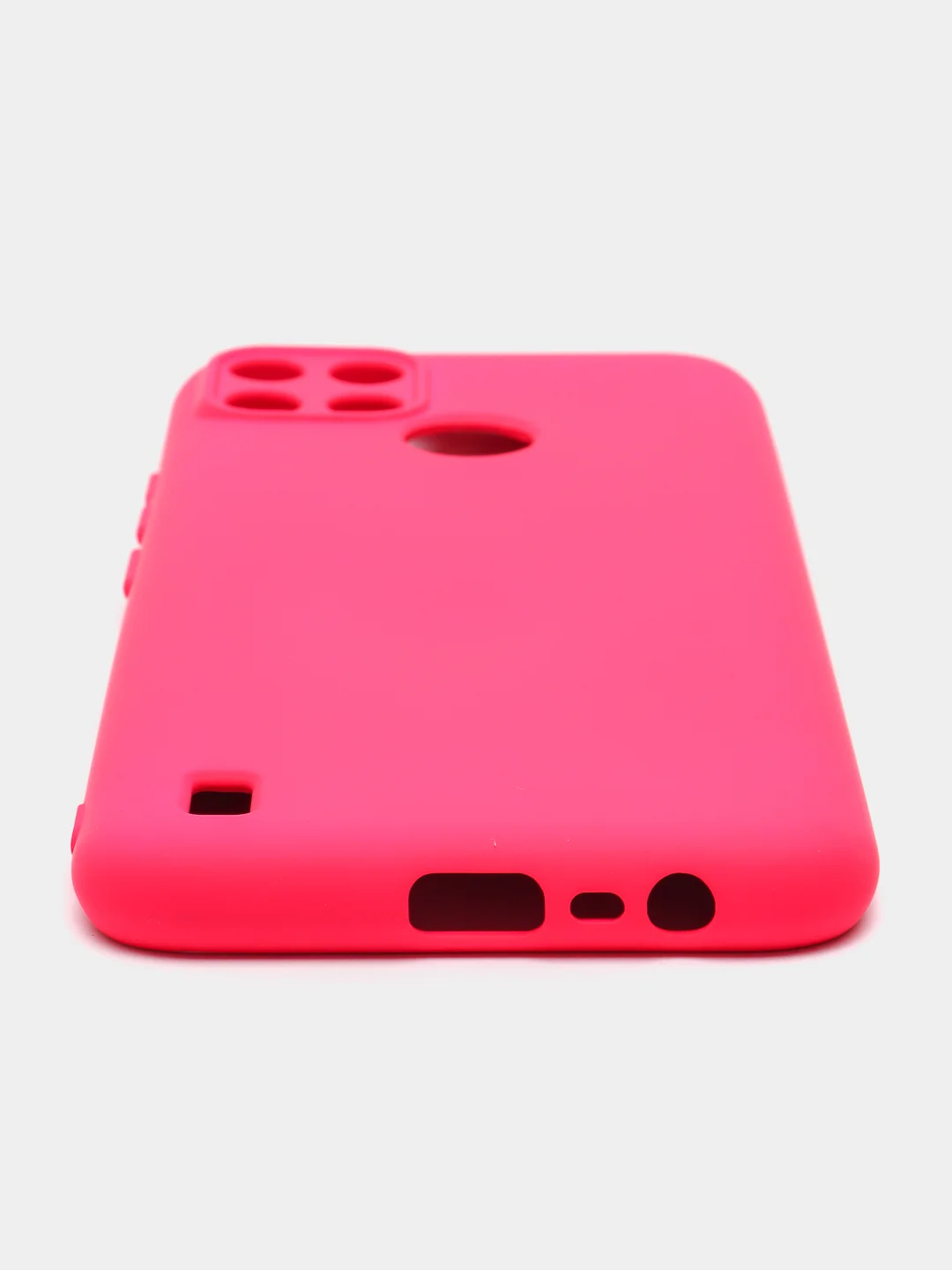 Фуксия чехол Silicone Cover для REALME C21Y, силиконовый