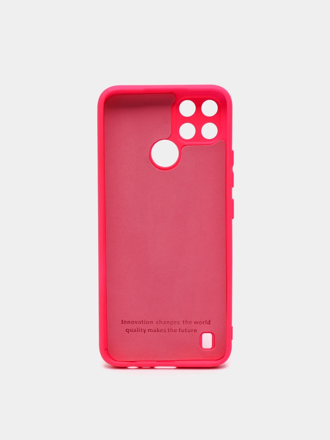Фуксия чехол Silicone Cover для REALME C21Y, силиконовый