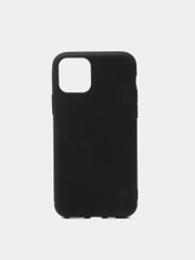 Чехол для Apple Iphone черный матовый X/XS/7/XR/11 Pro/7+/8+/11 Pro Max/6/6s/se
