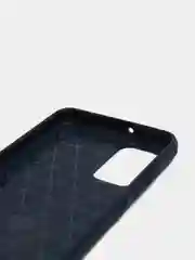 Темно-синий чехол Samsung A32 4G имитация вставок под карбон