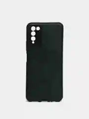 Зеленый чехол Honor 10X Lite силиконовый, имитация кожи