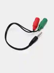 Разветвитель для гарнитуры, микрофона и наушников, 2*3.5 jack 3.5, 4pin jack