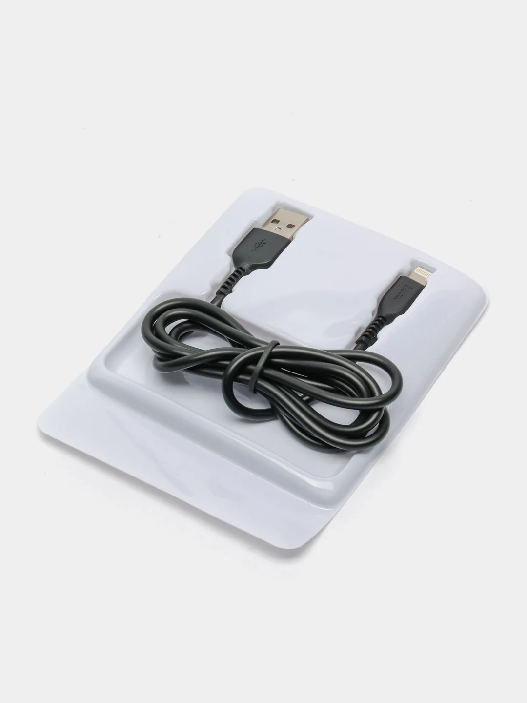 Черный кабель USB - Apple Lightning для Зарядки и Передачи данных Hoco X13, 1м
