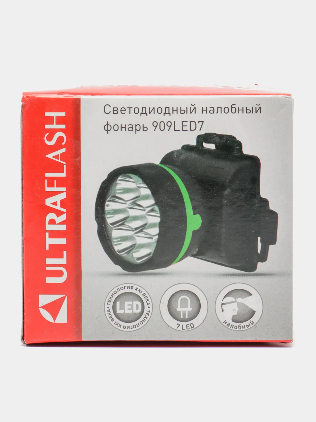 Зеленый светодиодный налобный фонарь Ultraflash
