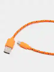 Оранжевый кабель для зарядки телефона micro USB, провод зарядный, шнур юсб быстрая зарядка