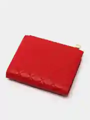 Красный кошелек женский из экокожи, маленький
