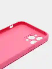 Фуксия чехол силиконовый со стеклянной панелью для iPhone 11 Pro Max, 12 Pro Max, 12 Pro