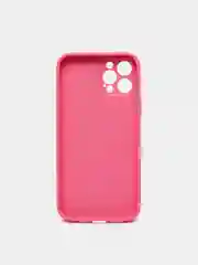 Фуксия чехол силиконовый со стеклянной панелью для iPhone 11 Pro Max, 12 Pro Max, 12 Pro
