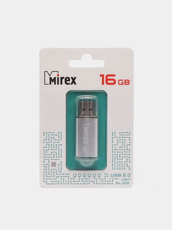 Флешка MIREX USB 16GB UNIT Silver