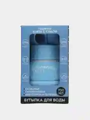 Синий складная-силиконовая бутылка для воды 700 мл/Best Room