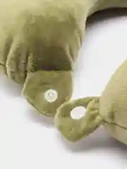 Приглушённый хаки подушка для сна самолета/путешествия шеи дорожная