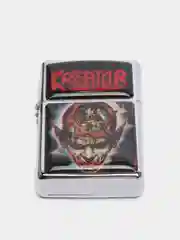 Зажигалка металлическая бензиновая с принтом KREATOR КРЕАТОР