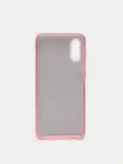 Розовый чехол силиконовый с блестками для  Samsung Galaxy A02 2021 Противоударный чехол