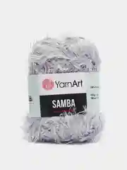 Серый меланж пряжа YarnArt Samba, 150 м, 100 г, 100% полиэстер