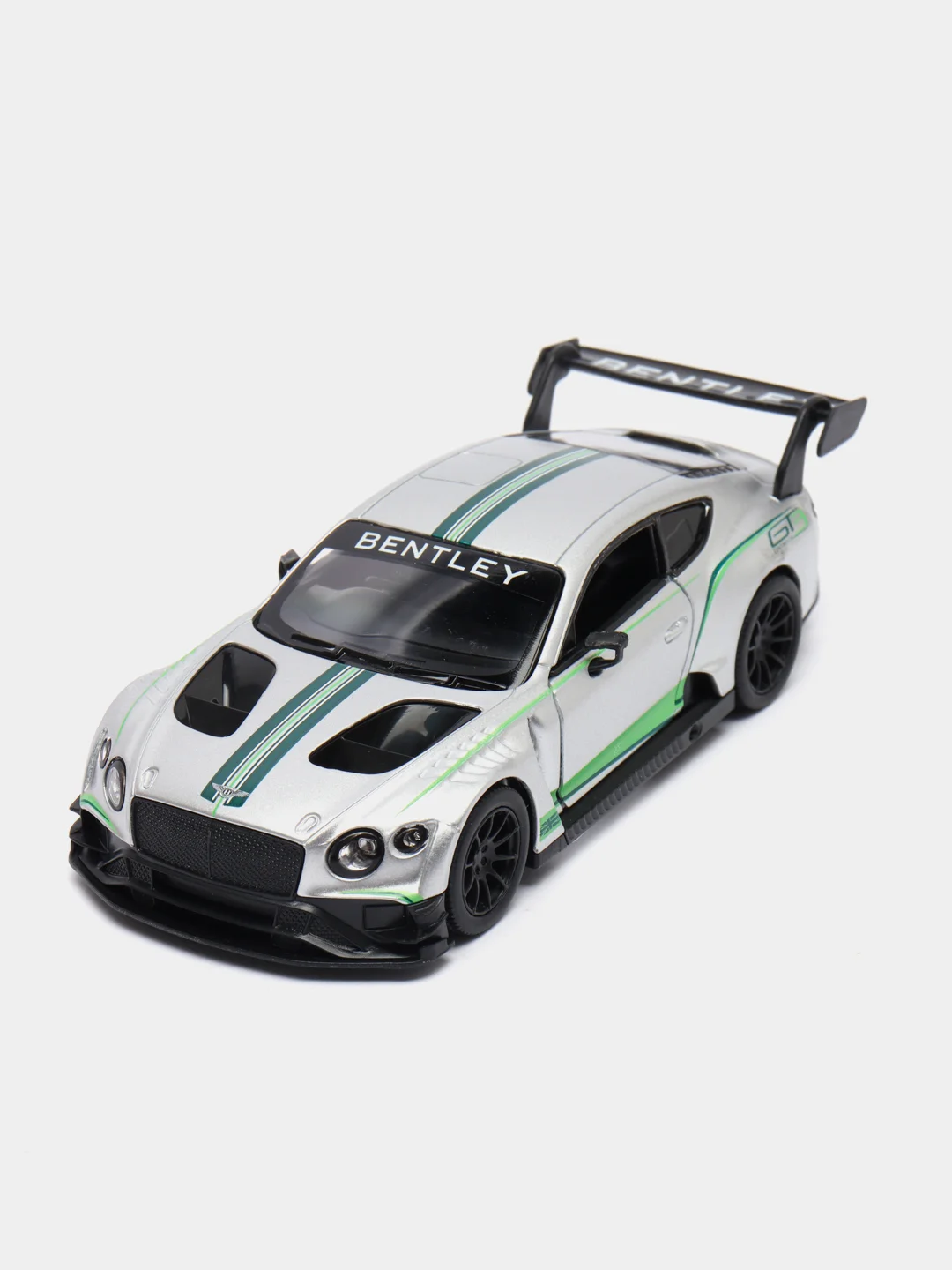 Серебряный металлическая машина Bentley Continental GT3 KT5417D