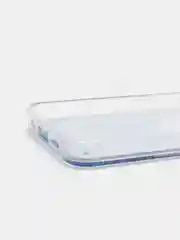Синий чехол iPhone 12 (6.1)/ 12 Pro, Pro Max, mini силиконовый переливающийся жидкий с блестками