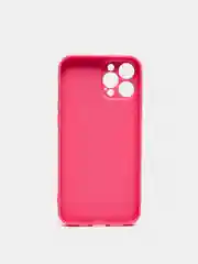 Фуксия чехол силиконовый со стеклянной панелью для iPhone 11 Pro Max, 12 Pro Max, 12 Pro