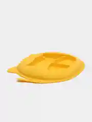 Желтый силиконовая детская тарелка