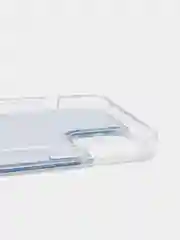 Синий чехол iPhone 12 (6.1)/ 12 Pro, Pro Max, mini силиконовый переливающийся жидкий с блестками