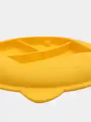Желтый силиконовая детская тарелка