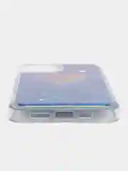 Синий чехол iPhone 12 (6.1)/ 12 Pro, Pro Max, mini силиконовый переливающийся жидкий с блестками