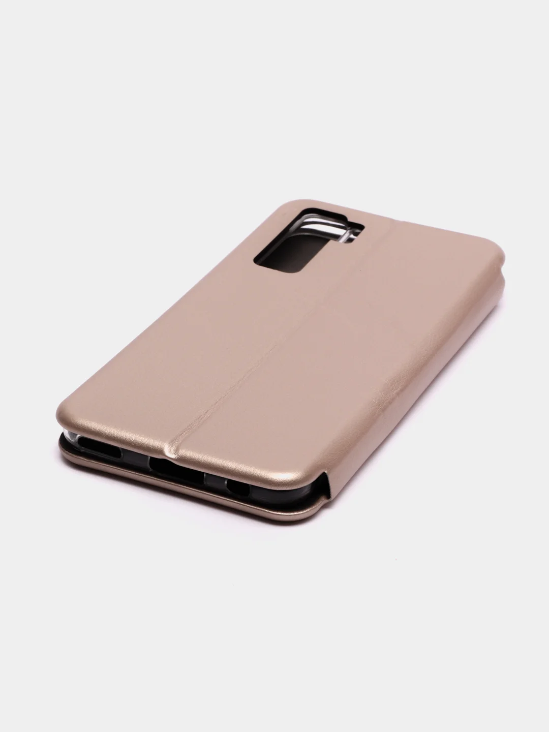 Золотой чехол-книжка для Huawei Honor 30S-4G/Nova 7 SE / Чехол на Хуавей Хонор 30S-4G / Нова 7 SЕ