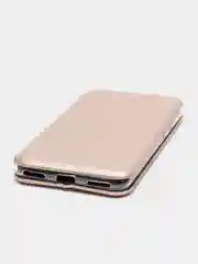 Золотой чехол-книжка Huawei Honor 6C Pro, Хуавей Хонор 6С Про