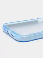 Голубой чехол для iPhone 12, 12 Pro 13 Pro Max 13 mini 14 Pro Max 15 Pro Max блестящий сияющий