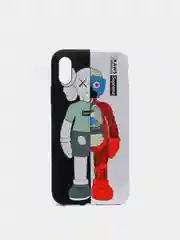 Белый светящийся чехол-накладка LUXO для iPhone XS с флуоресцентным рисунком KAWS