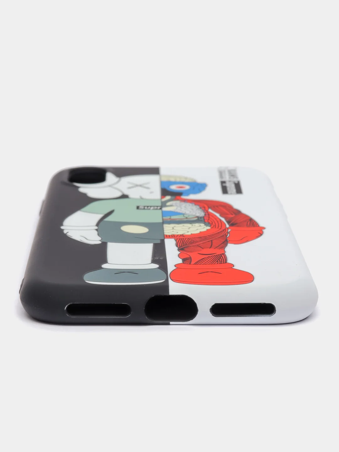 Белый светящийся чехол-накладка LUXO для iPhone XS с флуоресцентным рисунком KAWS