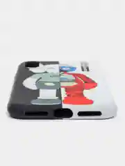 Белый светящийся чехол-накладка LUXO для iPhone XS с флуоресцентным рисунком KAWS